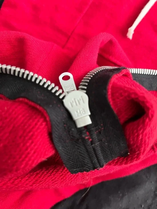 NWT Fear of God Red fifth collection riri m8 zip ankle ZIPPERS DRAWSTRING COTTON - Picture 11 of 17